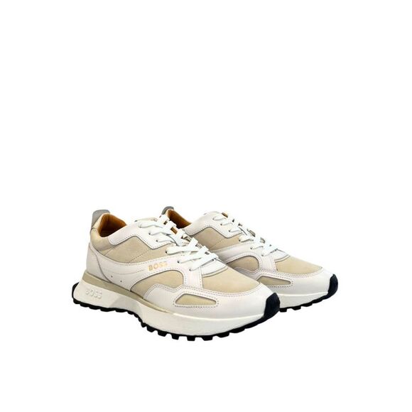 Hugo Boss White Leather Men Men's Sneaker
